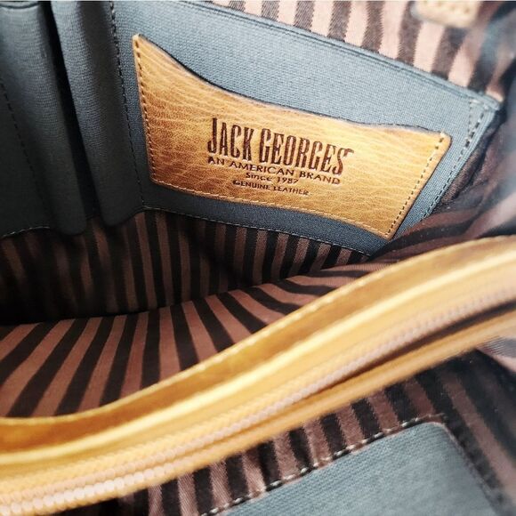 Jack Georges Voyager Convertible Backpack Crossbody Brown Buffalo Leather main image 4
